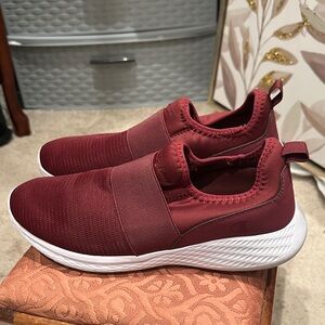 Women's Burgundy Slip-On Sneakers